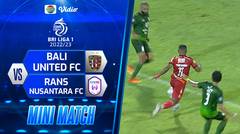 Mini Match - Bali United FC VS Rans Nusantara FC | BRI Liga 1 2022/2023