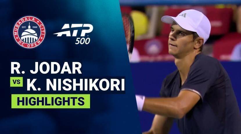 Rafael Jodar vs Kei Nishikori - Round 2 (Stadium) | ATP 500: Mubadala Citi DC Open 2026