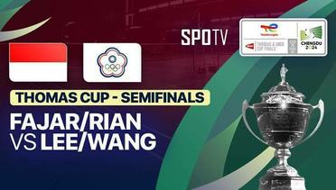 Men's Doubles: Fajar Alfian/Muhammad Rian Ardianto (INA) vs Lee Yang/Wang Chi-Lin (TPE) | Thomas Cup Semifinals - TotalEnergies BWF Thomas & Uber Cup - 04 Mei 2024