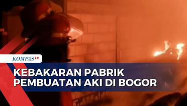 Kebakaran Melanda Pabrik Pembuatan Aki di Bogor, 12 Unit Mobil Damkar Diterjunkan!
