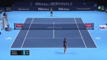 Match Highlight | Andrey Rublev 2 vs 0 Dominic Thiem | Nitto ATP Finals 2020