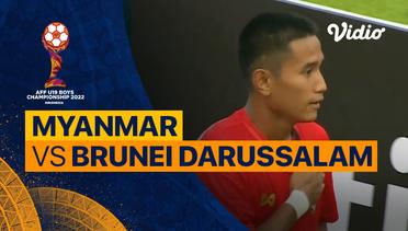 Mini Match - Myanmar vs Brunei Darussalam | AFF U-19 Championship 2022