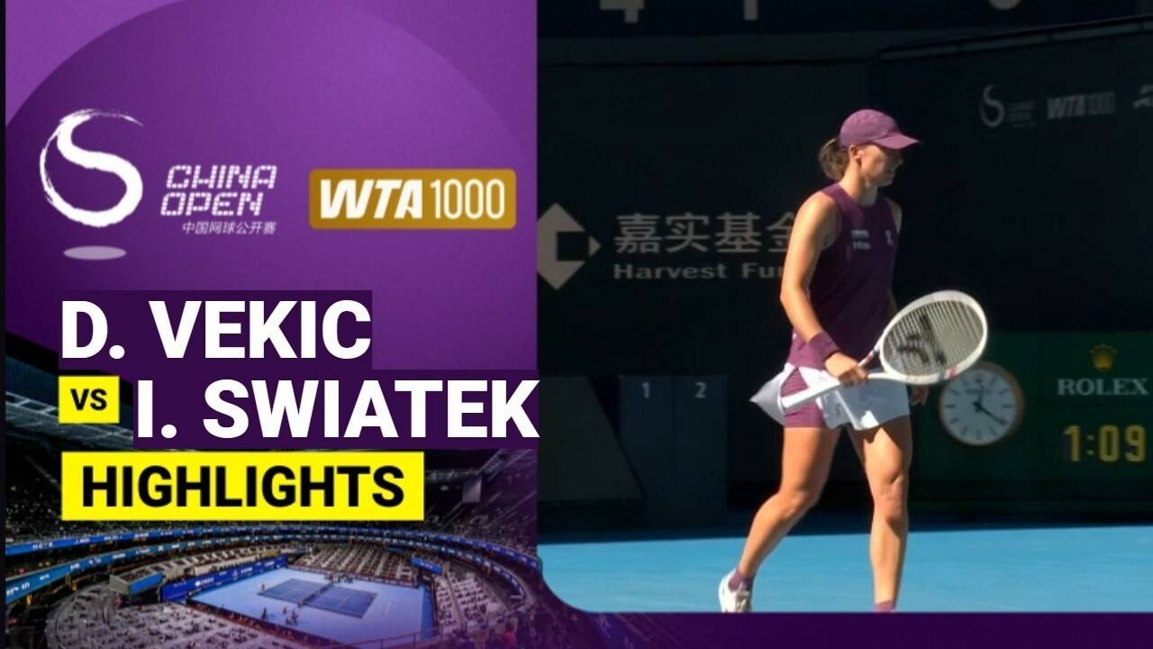 Donna Vekic vs Iga Swiatek - Women's Singles Round of 32 | WTA 1000: China Open 2026