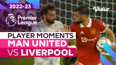 Mohamed Salah-Bruno Fernandes Rebutan Bola | Manchester United vs Liverpool | Premier League 2022/23
