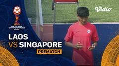 Jelang Kick Off Pertandingan - Laos vs Singapura