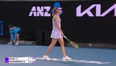 Match Highlights | Ekaterina Alexandrova 2 vs 0  Simona Halep | WTA Melbourne Open 2021