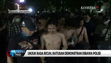 Unjuk Rasa di Bandung Berakhir Ricuh, Ratusan Mahasiswa Sesak Napas dan Terluka