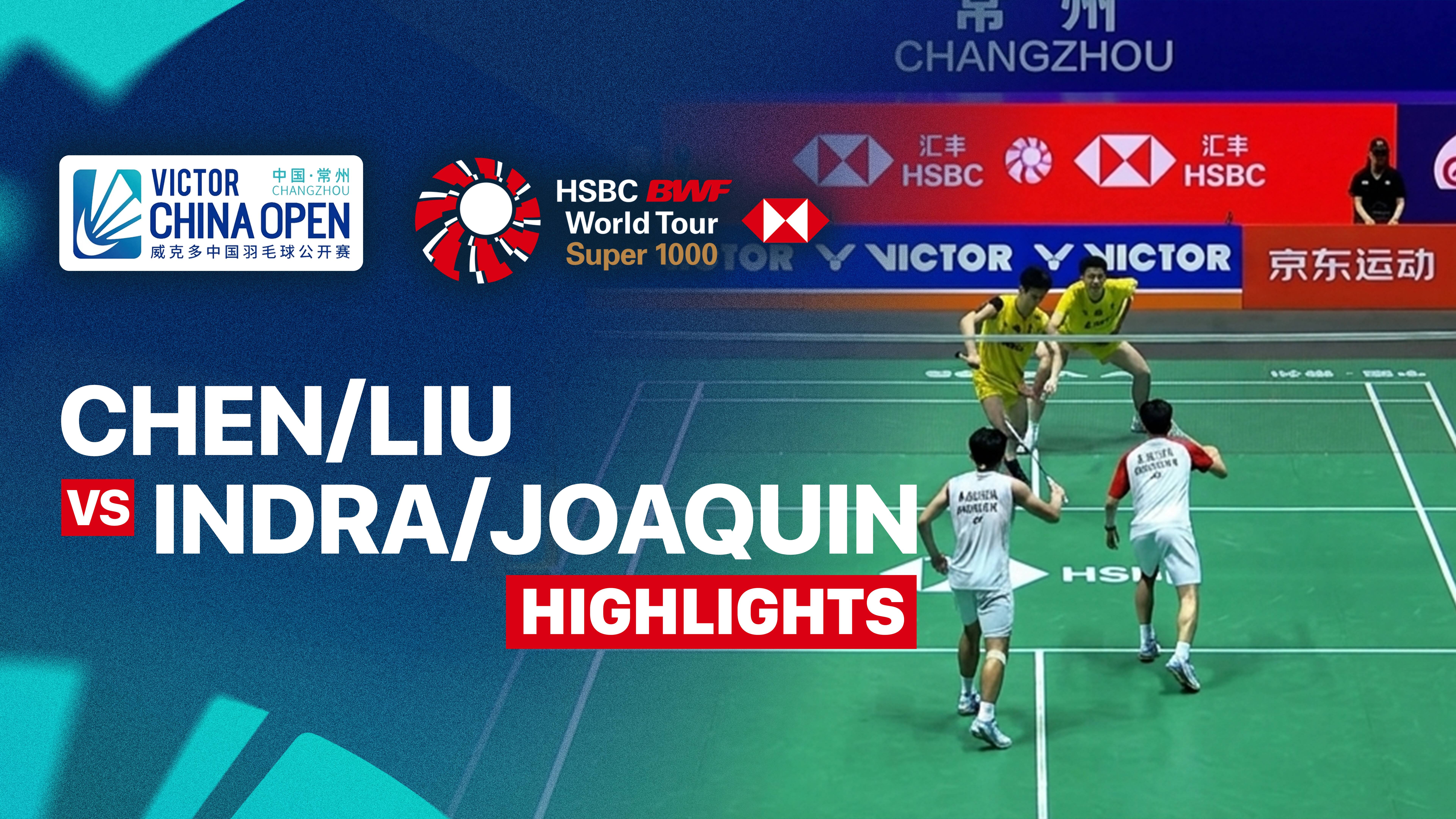 Chen Bo Yang/Liu Yi (CHN) vs Raymond Indra/Nikolaus Joaquin (INA) - Men's Doubles Round of 16 | VICTOR China Open 2026