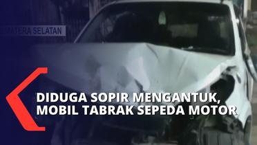 Diduga Mengantuk, Pengemudi Mobil Tabrak Motor di Palembang! 1 Korban Dilarikan ke RS