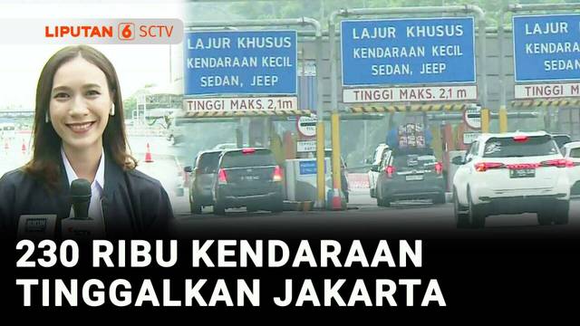 Enam Hari Jelang Lebaran, Tol Jakarta-Cikampek Makin Ramai Pemudik | Liputan 6