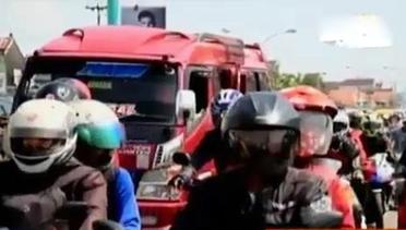 VIDEO: Pemudik Motor Padati Jalur Mudik Cirebon