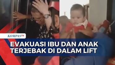 TIm Rescue Damkar Kota Bogor Selamatkan Ibu dan Balita yang Terjebak di Dalam Lift