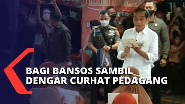 Bagi Bansos di Serang Banten, Presiden Jokowi Dengarkan Curhat Pedagang Pasar soal Kenaikan Harga