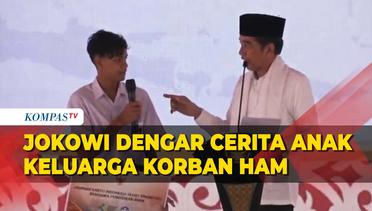 Jokowi Dengar Cerita Anak Keluarga Korban HAM di Aceh