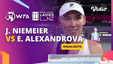 Jule Niemeier vs Ekaterina Alexandrova - Highlights | WTA Upper Austria Ladies Linz 2024