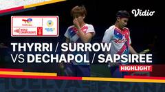 Highlights | Mathias Thyrri/Mai Surrow (DEN) vs Dechapol Puavaranukroh/Sapsiree Taerattanachai (THA) | TotalEnergies BWF World Championships 2021