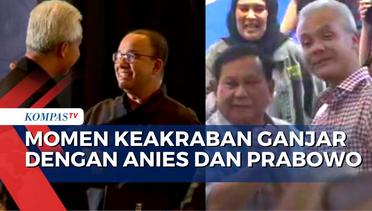 Begini Kata Ganjar, Anies, dan Prabowo saat Akrab Bertemu Jelang Pemilu 2024