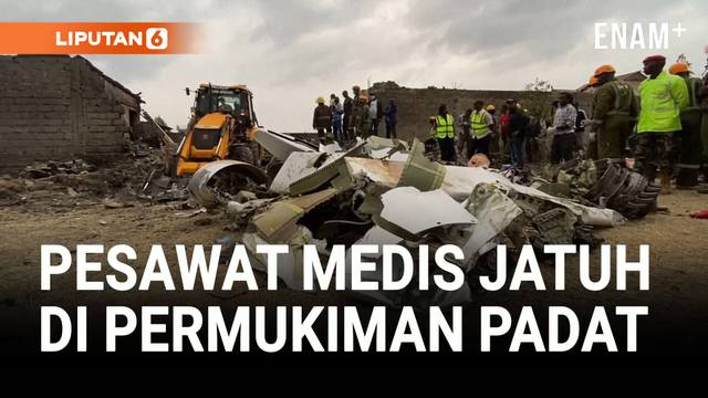 Tragedi Mematikan, Jet Ambulans Jatuh Renggut 6 Nyawa