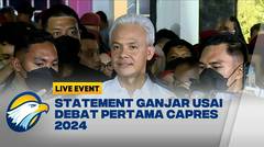 Wawancara Ganjar Usai Debat Pertama Capres 2024