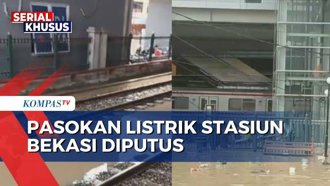 Banjir Di Bekasi Ganggu Operasional Krl Pt Kai Lakukan Rekayasa