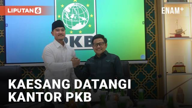 Pakai Sarung, Kaesang Pangarep Temui Cak Imin di Kantor PKB