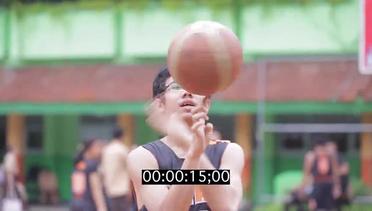 Aji SMA 78 Spinning A Basketball Challenge In 51 Second