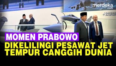Momen Gagah Prabowo Berada di Tengah-Tengah Pesawat Jet Tempur Canggih Dunia