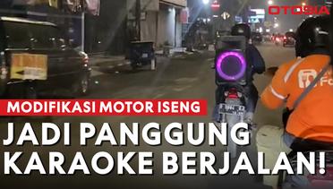 Pria Ini Modifikasi Motor Jadi Panggung Karaoke Berjalan, Bikin Heboh Pengguna Jalan!