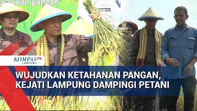 Wujudkan Ketahanan Pangan, Kejati Lampung Dampingi Petani