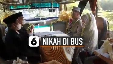 Unik Resepsi Pernikahan Di Dalam Bus, Solusi Di Saat Pandemi