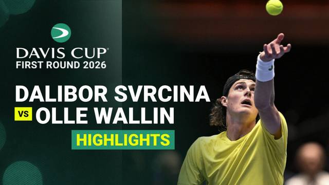Dalibor Svrcina (CZE) vs Olle Wallin (SWE) - Highlight | Davis Cup 2026