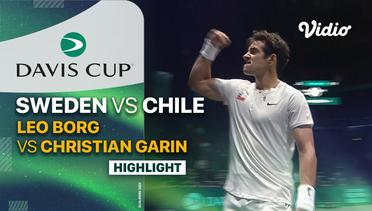 Highlights | Sweden (Leo Borg) vs Chile (Cristian Garin) | Davis Cup 2023