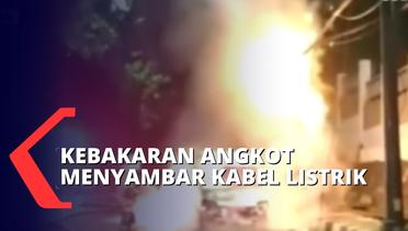 Angkot Terbakar di Jalan Tb Simatupang, Sopir dan 6 Penumpang Berhasil Selamatkan Diri!