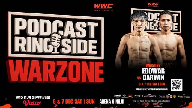 Ringside: Darwin Idzlan vs Edowar  | Warzone World Championship 2025