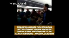 Perempuan Bikin Ricuh diatas Pesawat Garuda Indonesia