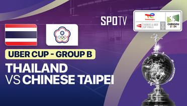 Thailand vs Chinese Taipei - Uber Cup Group B - TotalEnergies BWF Thomas & Uber Cup