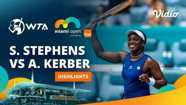 Sloane Stephens vs Angelique Kerber - Highlights | WTA Miami Open 2024