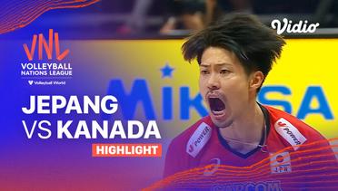 Quarterfinal: Jepang vs Kanada - Highlights | Men's Volleyball Nations League 2024