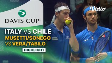 Highlights | Italy (Lorenzo Musetti/Lorenzo Sonego) vs Chile (Tomas Vera/Alejandro Tabilo) | Davis Cup 2023
