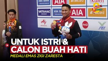 Medali Emas SEA Games 2023 Atlet Karate Indonesia, Ahmad Zigi Zaresta Yuda untuk Istri dan Calon Buah Hati