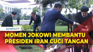 Potret Perlakuan Jokowi Membantu Presiden Iran Usai Bersama Tanam Pohon di Istana Bogor