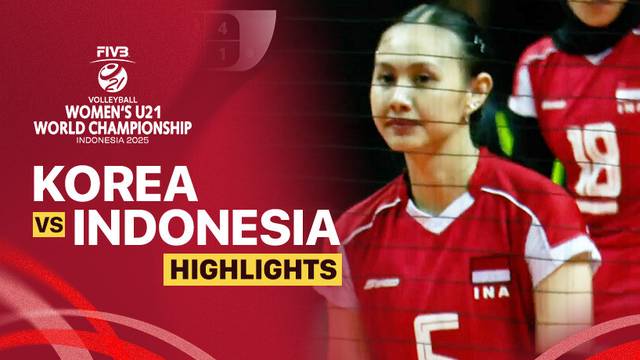 Korea vs Indonesia - Highlight | FIVB Women's U21 World Championship 2025