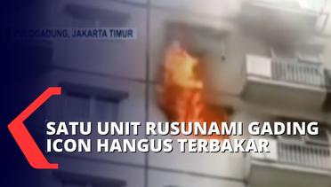 Korsleting Akibat Tetap Nyalakan AC Saat Ke Luar Kota, Satu Unit Apartemen Terbakar Habis!