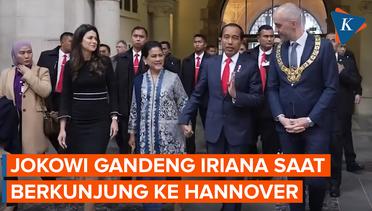 Jokowi dan Iriana Tampak Mesra Saat Kunjungi Balai Kota Hannover di Jerman