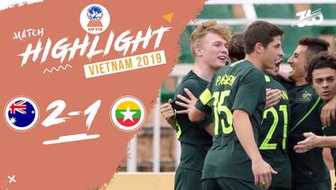 Full Highlight Semi Final - Australia 2 VS 1 Myanmar | Piala AFF U-18 2019