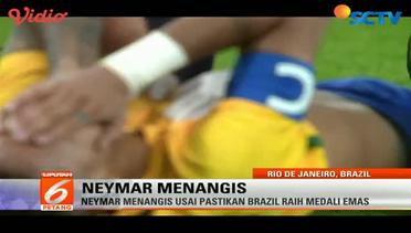 Tangisan Bahagia Neymar Usai Cetak Gol di Olimpiade 2016 - Liputan 6 Petang