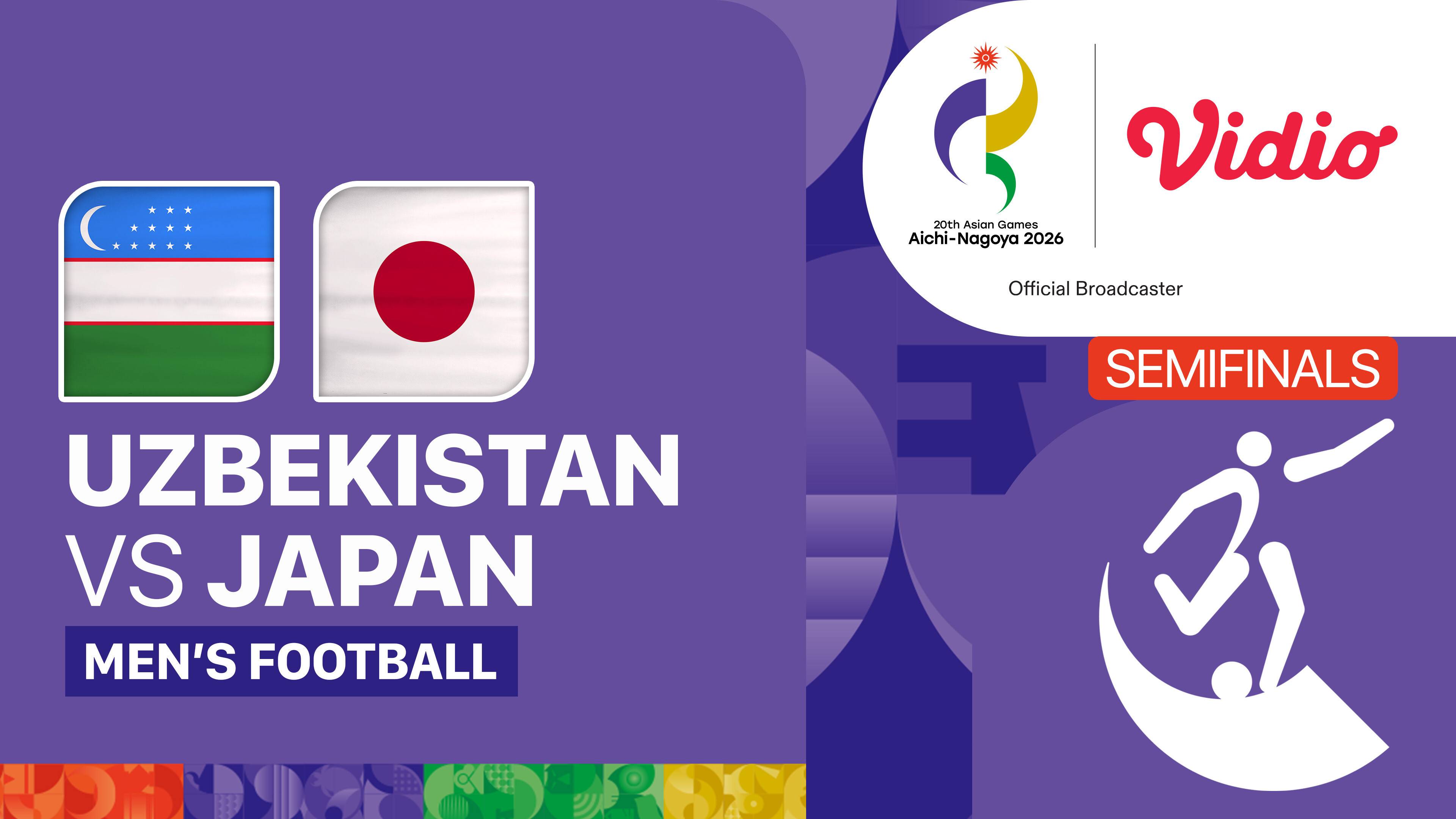 Uzbekistan vs Japan - Men's Football Semifinals | 20th Asian Games Aichi-Nagoya 2026