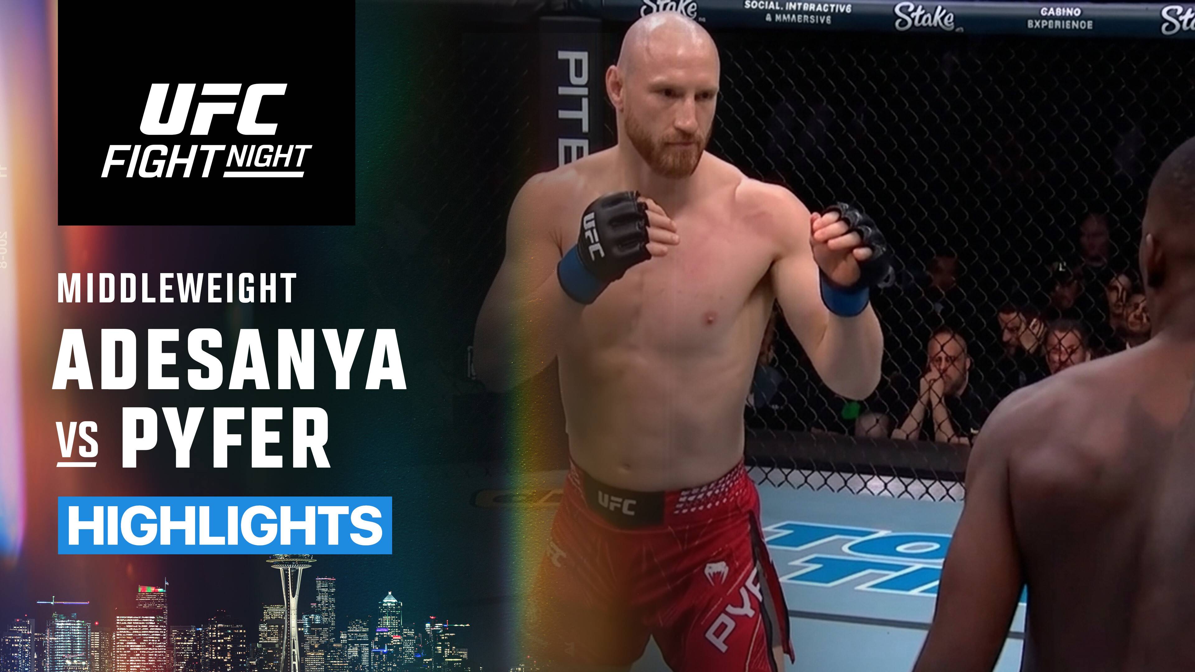 Israel Adesanya vs Joe Pyfer - Middleweight | UFC Fight Night