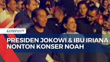 Momen Kedatangan Jokowi dan Iriana Disambut Meriah saat Konser Band 'Noah'