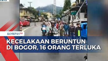 Kecelakaan Beruntun di Puncak Bogor, 16 Orang Terluka